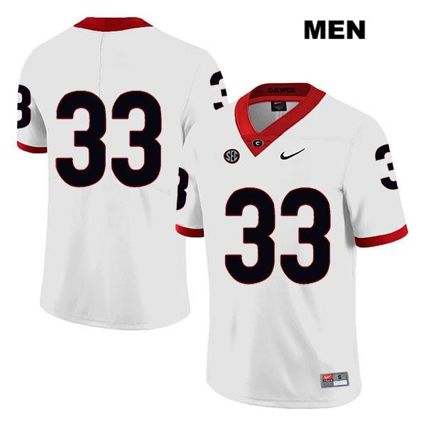 Georgia Bulldogs Men's Robert Beal Jr. #33 NCAA No Name Legend Authentic White Nike Stitched College Football Jersey GKQ8256DU